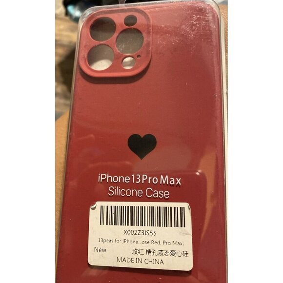 Case for iPhone 13 Pro Max Phone Heart Red - Picture 1 of 2
